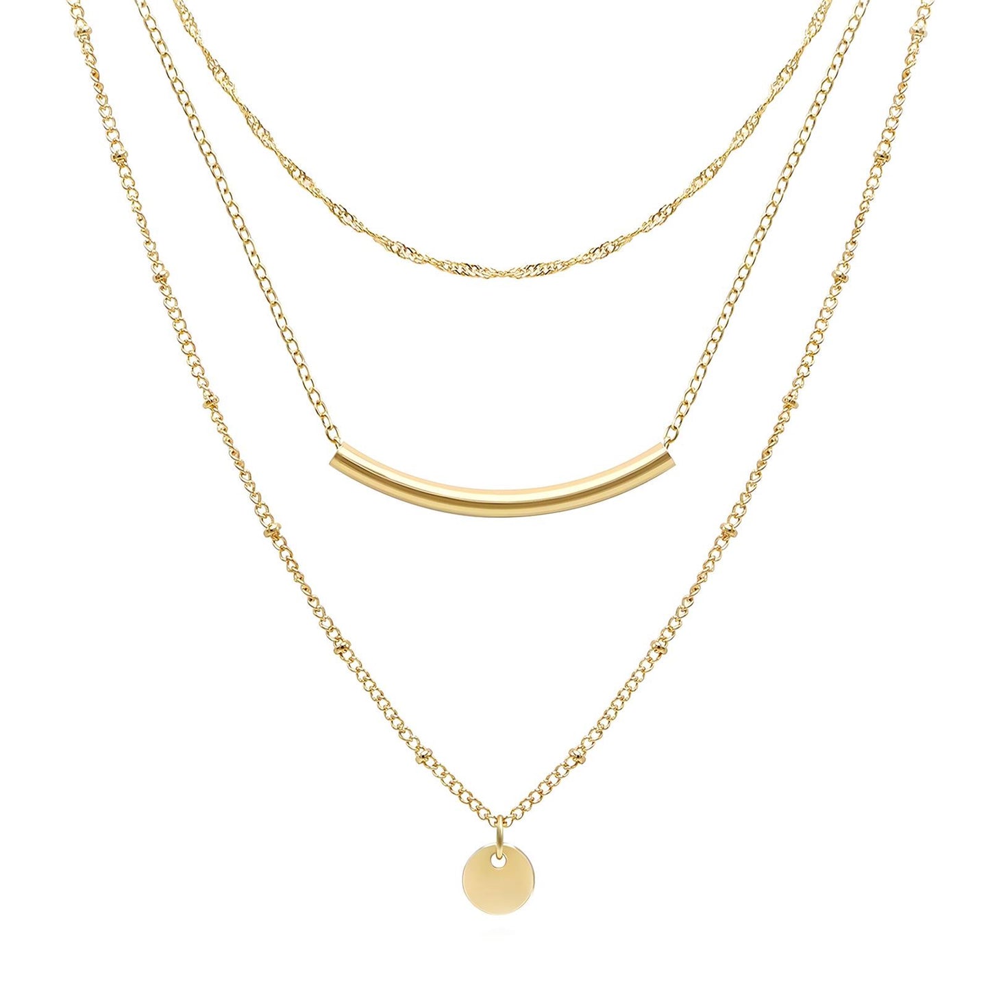 EVA necklace stack