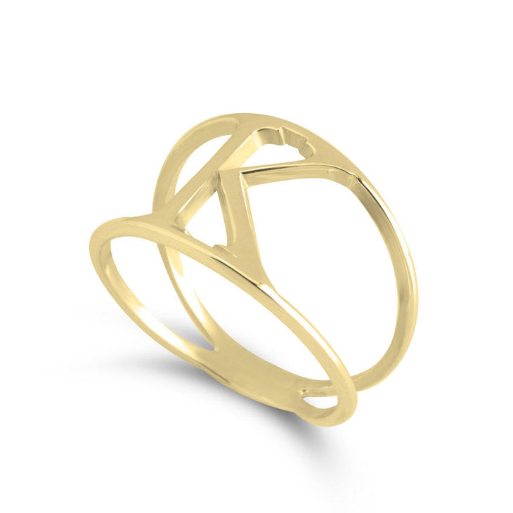 ZOOEY custom initial ring