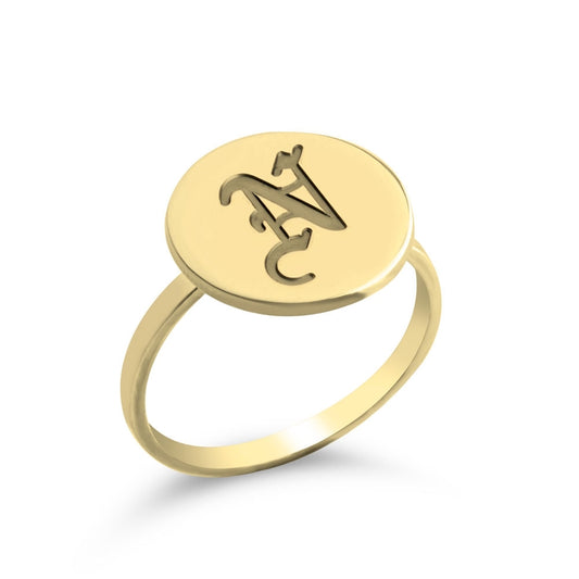 the GOTHIC initial signet ring