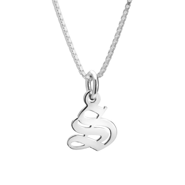 the GOTHIC initial necklace