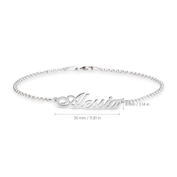 the BOSTON personalised name bracelet