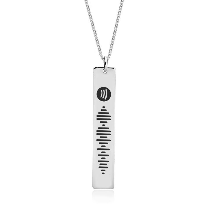 vertical Spotify necklace