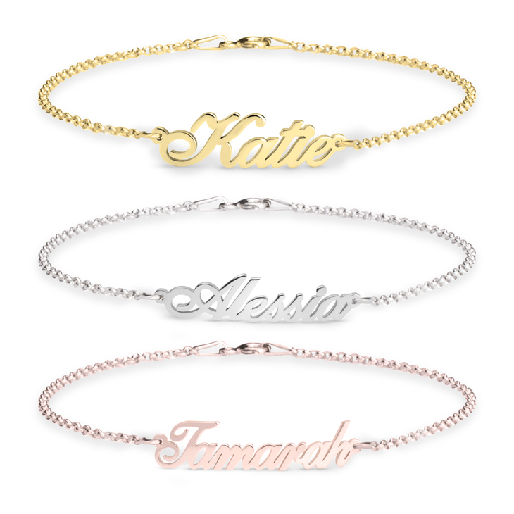 the BOSTON personalised name bracelet